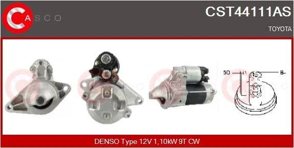 Starteris CASCO - ALTERNATORY I ROZRUSZNIKI CST44111AS