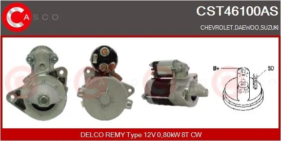 Starteris CASCO - ALTERNATORY I ROZRUSZNIKI CST46100AS