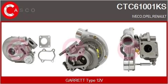 Kompresorius, įkrovimo sistema casco CTC61001KS