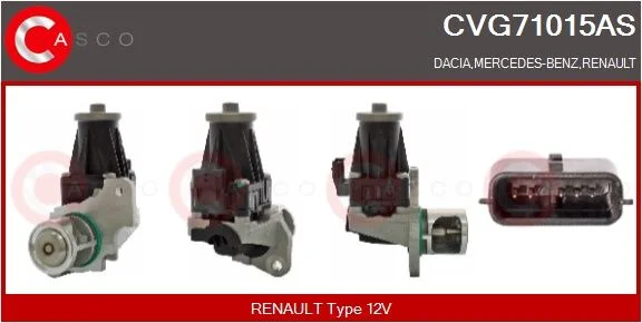 ERG vožtuvas CASCO - TURBOSPRĘŻARKI CVG71015AS