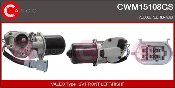 Valytuvo variklis casco CWM15108GS
