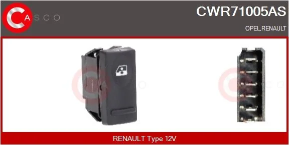Jungiklis, lango pakėliklis CASCO - PRZEŁĄCZNIKI SZYB,ZESPOLONE CWR71005AS