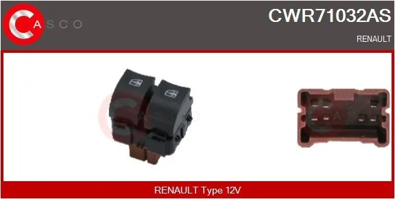 Jungiklis, lango pakėliklis CASCO - PRZEŁĄCZNIKI SZYB,ZESPOLONE CWR71032AS