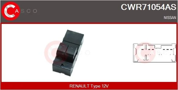 Jungiklis, lango pakėliklis casco CWR71054AS