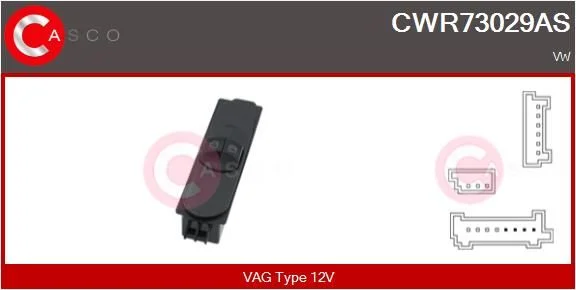 Jungiklis, lango pakėliklis casco CWR73029AS