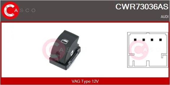 Jungiklis, lango pakėliklis casco CWR73036AS