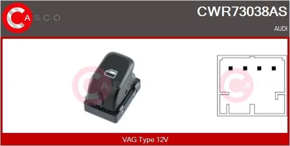 Jungiklis, lango pakėliklis casco CWR73038AS