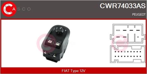 Jungiklis, lango pakėliklis casco CWR74033AS