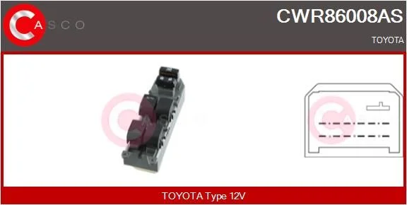 Jungiklis, lango pakėliklis casco CWR86008AS