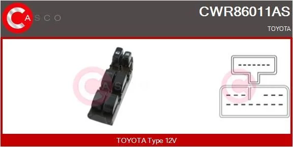 Jungiklis, lango pakėliklis casco CWR86011AS