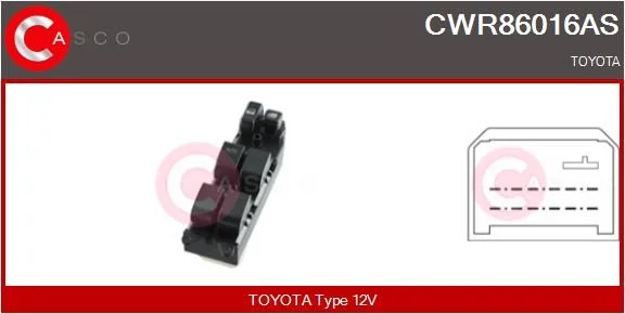 Jungiklis, lango pakėliklis casco CWR86016AS