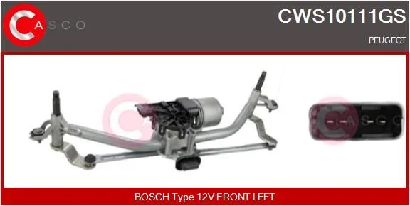 Langų valytuvų sistema casco CWS10111GS