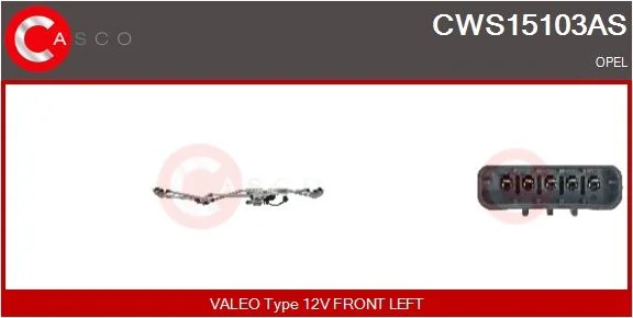 Langų valytuvų sistema casco CWS15103AS
