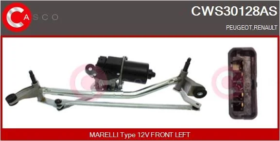 Langų valytuvų sistema CASCO - WYCIERACZKI MECHANIZM SILNIK CWS30128AS