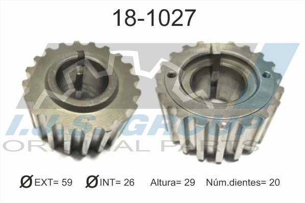 Gear/Sprocket, camshaft IJS GROUP 18-1027