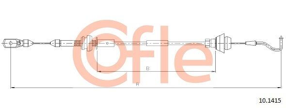 Accelerator Cable COFLE 92.10.1415