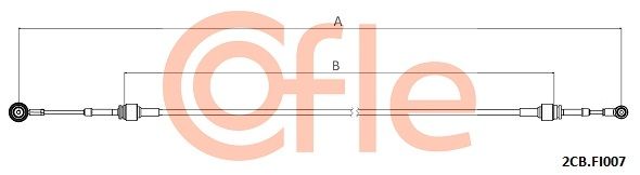 Cable Pull, manual transmission COFLE 92.2CB.FI007