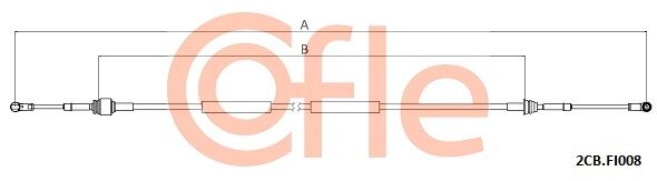 Cable Pull, manual transmission COFLE 92.2CB.FI008