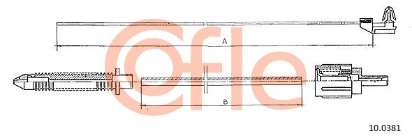 Accelerator Cable COFLE 10.0381