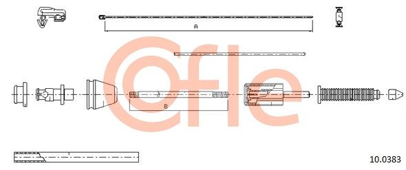 Accelerator Cable COFLE 10.0383