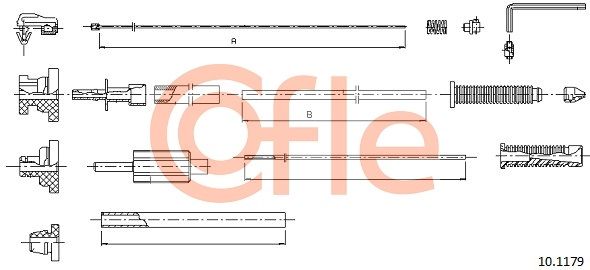 Accelerator Cable COFLE 10.1179