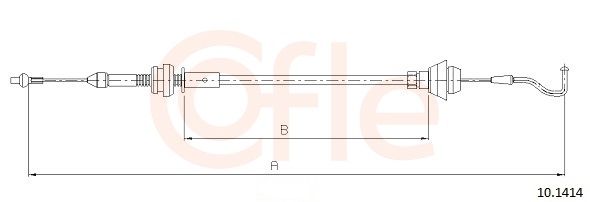 Accelerator Cable COFLE 10.1414