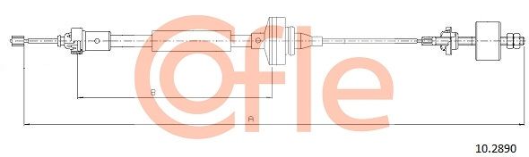 Тросовий привод, привод зчеплення COFLE 10.2890