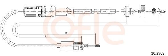 Cable Pull, clutch control COFLE 10.2968