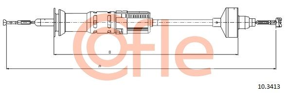 Cable Pull, clutch control COFLE 10.3413