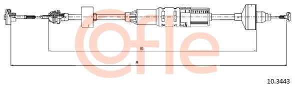 Cable Pull, clutch control COFLE 10.3443