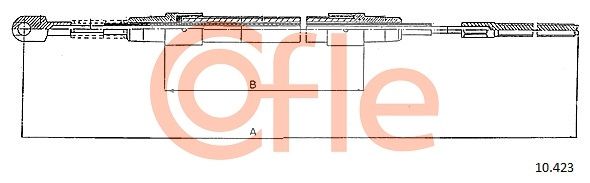 Тросовий привод, стоянкове гальмо COFLE 10.423