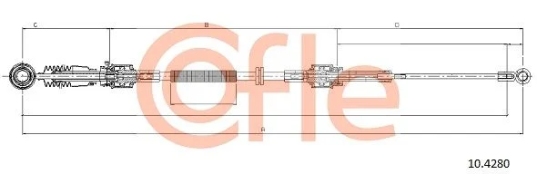 Trosas, neautomatinė transmisija COFLE 10.4280