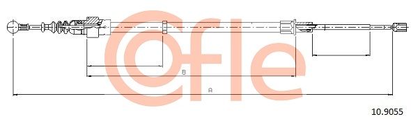 Тросовий привод, стоянкове гальмо COFLE 10.9055