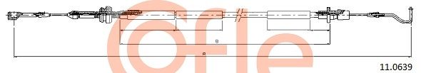 Accelerator Cable COFLE 11.0639