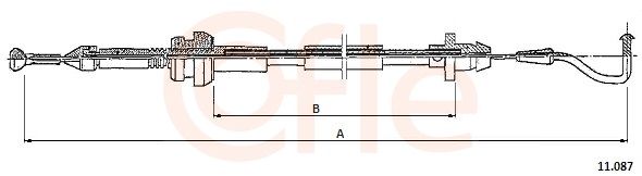 Accelerator Cable COFLE 11.087