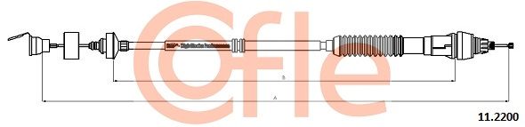 Cable Pull, clutch control COFLE 11.2200