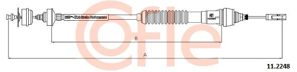 Cable Pull, clutch control COFLE 11.2248