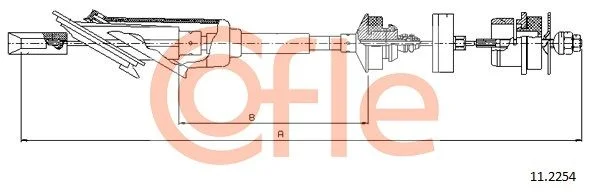 Cable Pull, clutch control COFLE 11.2254