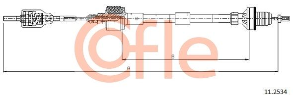 Cable Pull, clutch control COFLE 11.2534