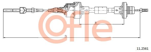 Cable Pull, clutch control COFLE 11.2561