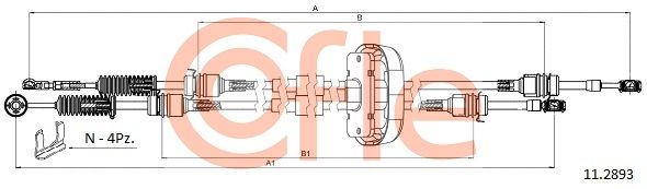 Trosas, neautomatinė transmisija COFLE 11.2893