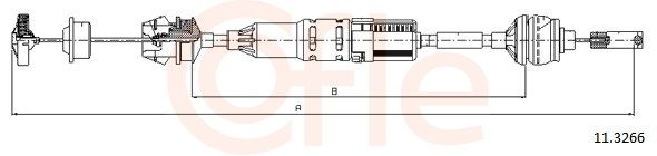 Cable Pull, clutch control COFLE 11.3266