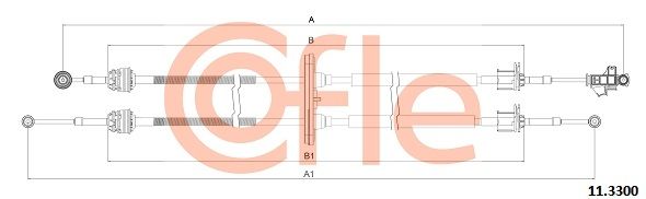 Trosas, neautomatinė transmisija COFLE 11.3300