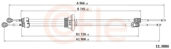 Trosas, neautomatinė transmisija COFLE 11.3886