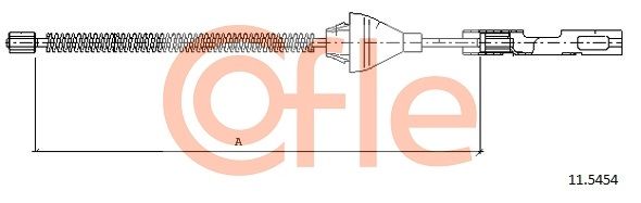 Cable Pull, parking brake COFLE 11.5454