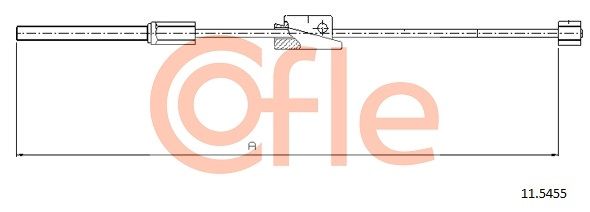 Cable Pull, parking brake COFLE 11.5455