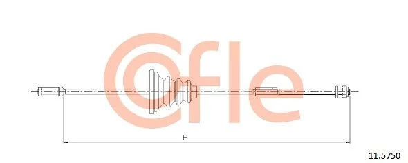 Cable Pull, parking brake COFLE 11.5750