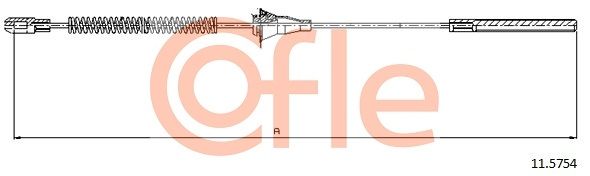 Trosas, stovėjimo stabdys COFLE 11.5754