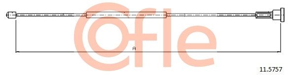 Cable Pull, parking brake COFLE 11.5757