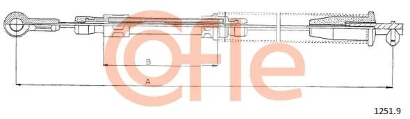 Trosas, stovėjimo stabdys COFLE 1251.9